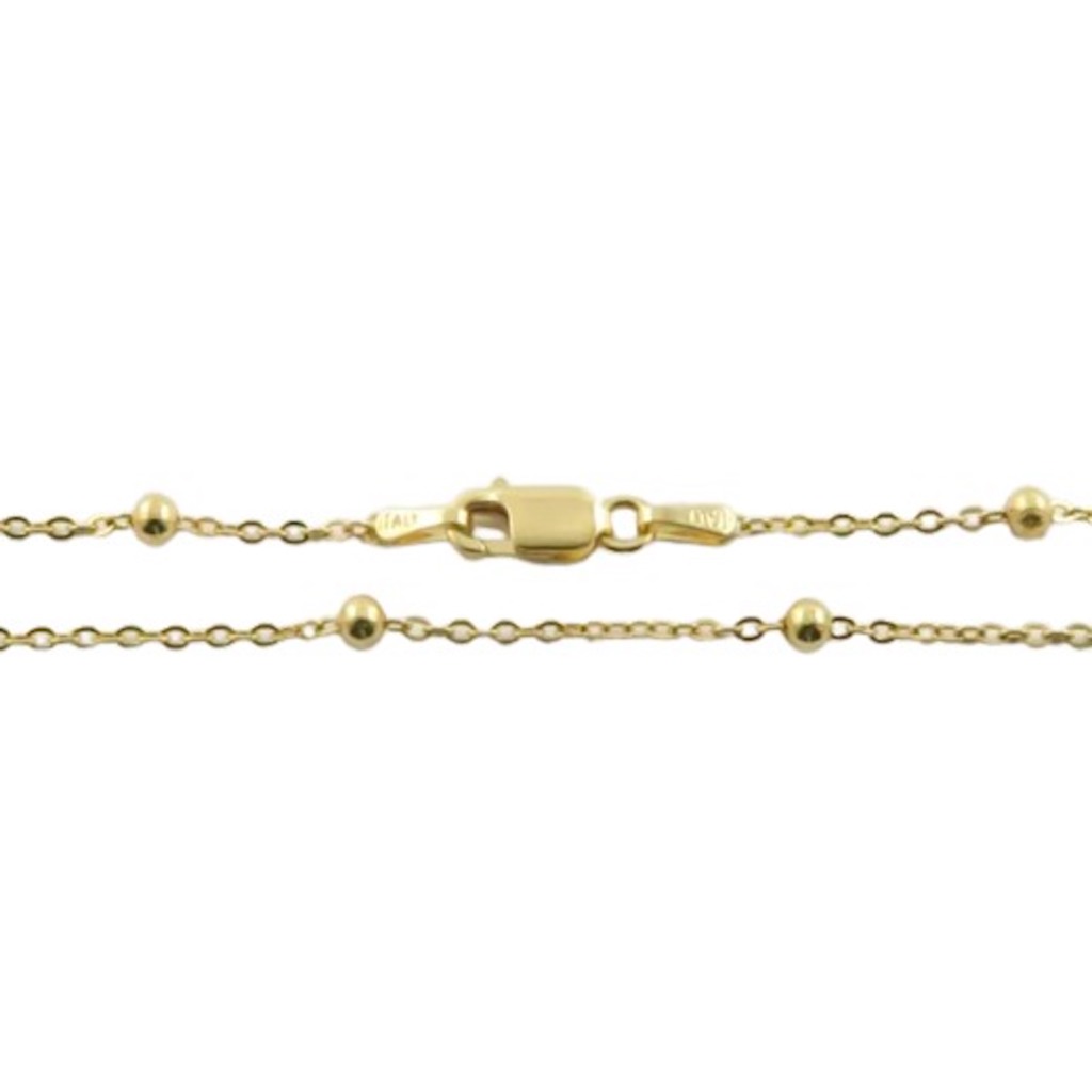 Timeless Gold Beaded Anklechain