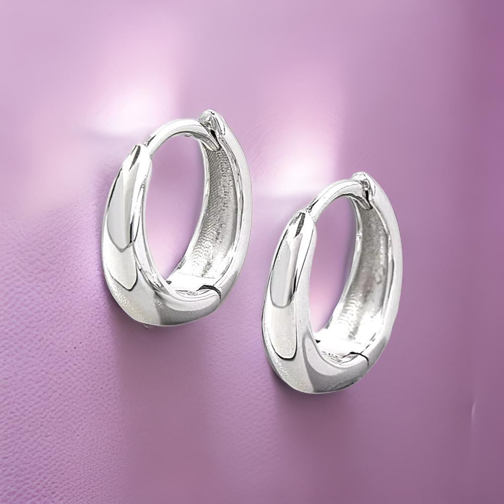 Gradual Silver Hoops