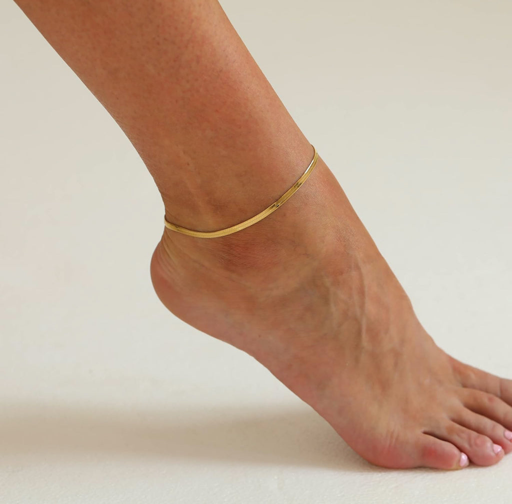 Herringbone Ankle Chain